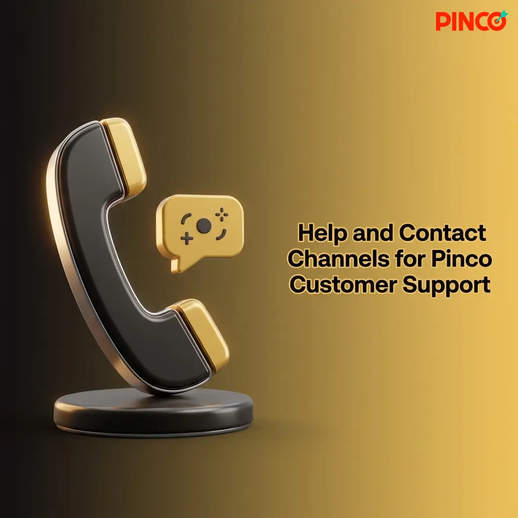 Pinco customer support channels including live chat, email, and help centre options for Canadian users