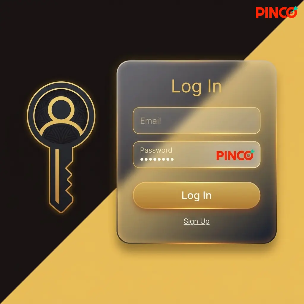 Pinco login guide showing steps to access account dashboard with balance, bonuses, and betting interface on desktop and mobile